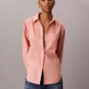 Locker sitzendes Button-Down-Hemd aus Leinenmischung