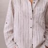 Locker sitzendes Button-Down-Hemd aus Leinenmischung Locker sitzendes Button-Down-Hemd aus Leinenmischung