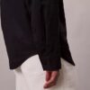 Locker sitzendes Button-Down-Hemd aus Leinenmischung