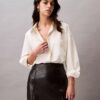 Locker sitzendes Button-Down-Hemd aus Viskosemischung Locker sitzendes Button-Down-Hemd aus Viskosemischung