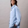 Locker sitzendes Button-Down-Hemd aus Viskosemischung Locker sitzendes Button-Down-Hemd aus Viskosemischung