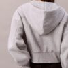 Logo-Band-Fleece-Hoodie mit Reißverschluss