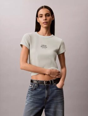 Logo-Grafik-Ripp-Slim-T-Shirt