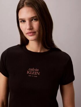 Logo-Grafik-Ripp-Slim-T-Shirt