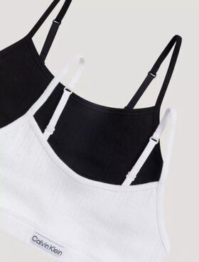 Logo Rib 2er-Pack Kurzes Bralette