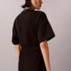 Logo-Ripp-Interlock-T-Shirt-Kleid