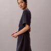 Logo-Ripp-Interlock-T-Shirt-Kleid
