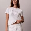 Logo-Schriftzug-Grafik Slim-Fit-T-Shirt