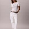 Logo-Schriftzug-Grafik Slim-Fit-T-Shirt