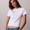 Logo-Schriftzug-Grafik Slim-Fit-T-Shirt