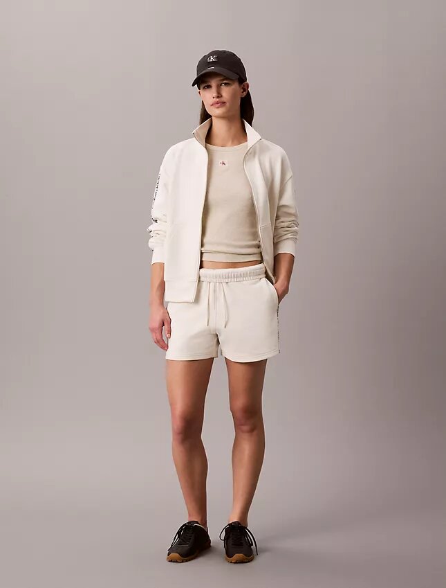 Logo-Streifen-Frottee-Shorts Logo-Streifen-Frottee-Shorts