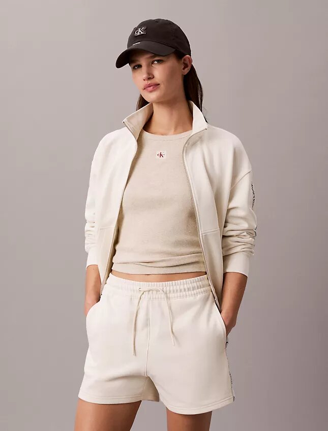 Logo-Streifen-Frottee-Shorts Logo-Streifen-Frottee-Shorts