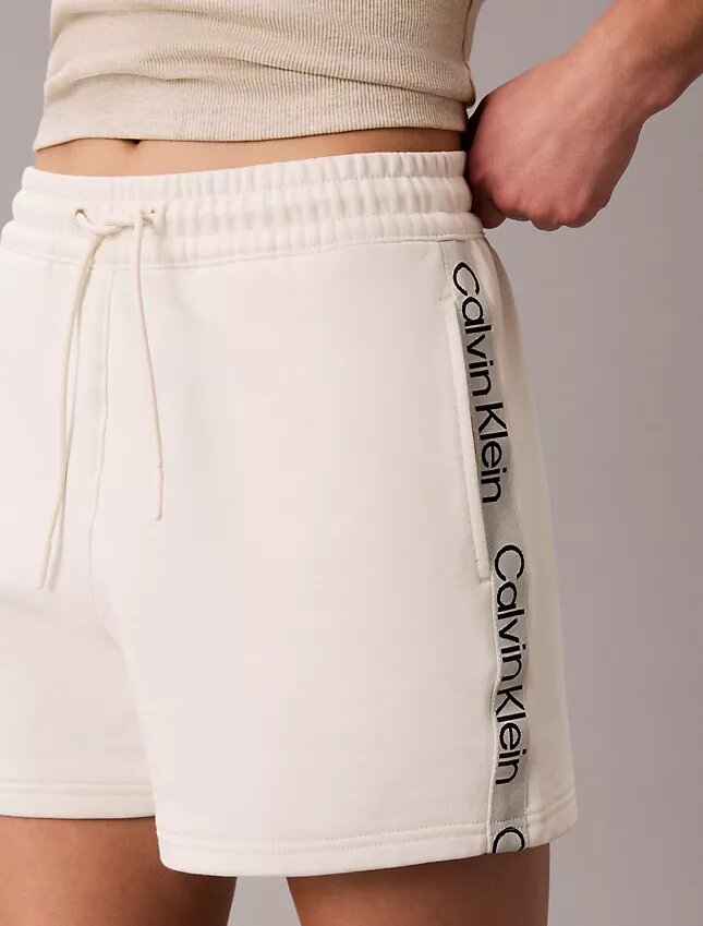 Logo-Streifen-Frottee-Shorts Logo-Streifen-Frottee-Shorts