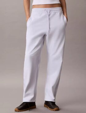 Logo-Streifen-Hose mit geradem Bein