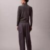 Lässige Cargo-Hose aus Satin-Twill