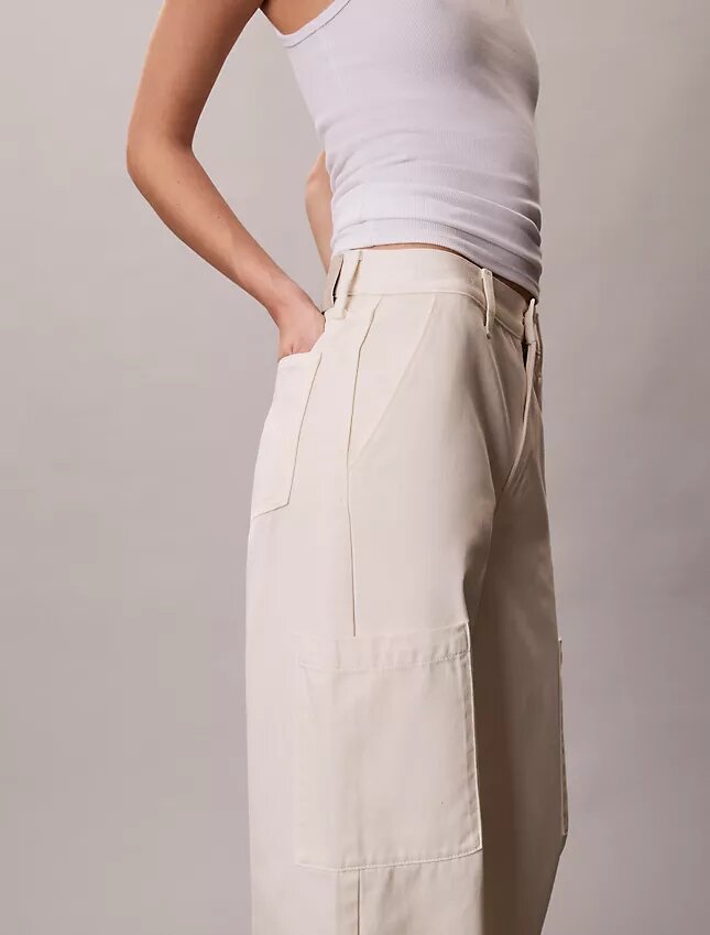 Lässige Denim-Cargo-Hose Lässige Denim-Cargo-Hose