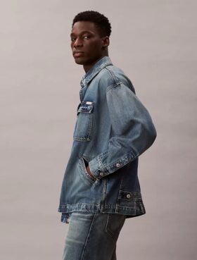 Lässige Denim-Feldjacke