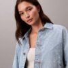 Lässige Trucker Jacket aus Denim Lässige Trucker Jacket aus Denim