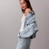 Lässige Trucker Jacket aus Denim Lässige Trucker Jacket aus Denim