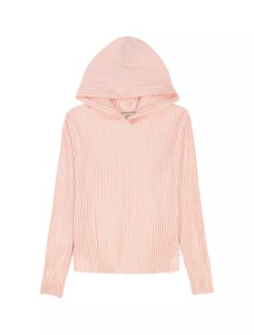 Lässiger Hoodie für Mädchen mit Rippstruktur