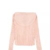 Lässiger Hoodie für Mädchen mit Rippstruktur Lässiger Hoodie für Mädchen mit Rippstruktur