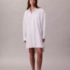 Lässiges Baumwoll-Shirt-Kleid Lässiges Baumwoll-Shirt-Kleid