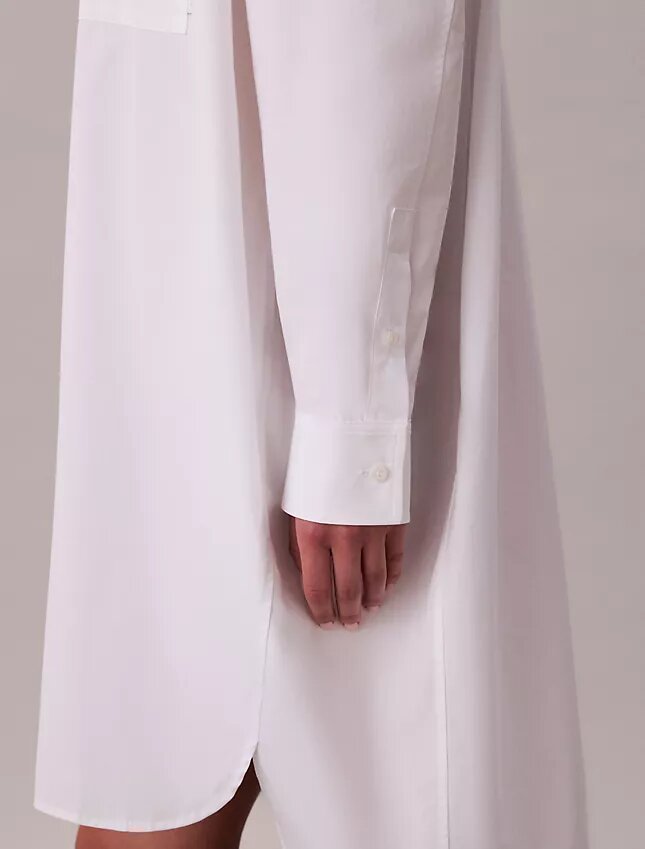 Lässiges Baumwoll-Shirt-Kleid Lässiges Baumwoll-Shirt-Kleid