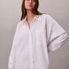 Lässiges Baumwoll-Shirt-Kleid Lässiges Baumwoll-Shirt-Kleid