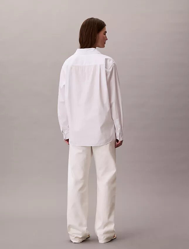 Lässiges Button-Down-Hemd aus Baumwollpopeline Lässiges Button-Down-Hemd aus Baumwollpopeline