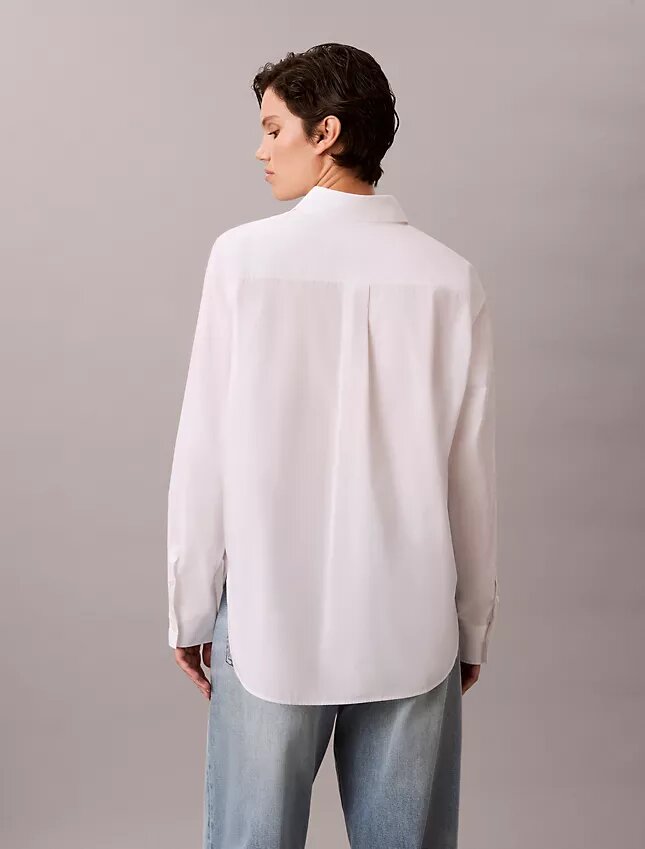 Lässiges Button-Down-Hemd aus Baumwollpopeline Lässiges Button-Down-Hemd aus Baumwollpopeline