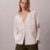 Lässiges Button-Down-Hemd aus gestreiftem Baumwollpopeline Lässiges Button-Down-Hemd aus gestreiftem Baumwollpopeline