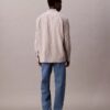 Lässiges Button-Down-Hemd aus Viskose-Nylon-Mischung mit Streifenmuster Lässiges Button-Down-Hemd aus Viskose-Nylon-Mischung mit Streifenmuster