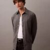 Lässiges Button-Down-Hemd aus Wollmischung Lässiges Button-Down-Hemd aus Wollmischung