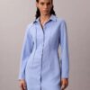 Lässiges Mini-Hemd-Kleid aus Twill