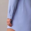 Lässiges Mini-Hemd-Kleid aus Twill