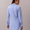 Lässiges Mini-Hemd-Kleid aus Twill