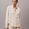 Lässiges Utility Shirt mit Knopfleiste