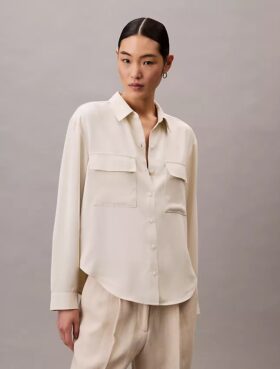 Lässiges Utility Shirt mit Knopfleiste