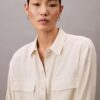 Lässiges Utility Shirt mit Knopfleiste