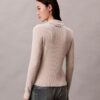 Lurex-Merino-Wollmischung-Rippenstrickjacke Lurex-Merino-Wollmischung-Rippenstrickjacke