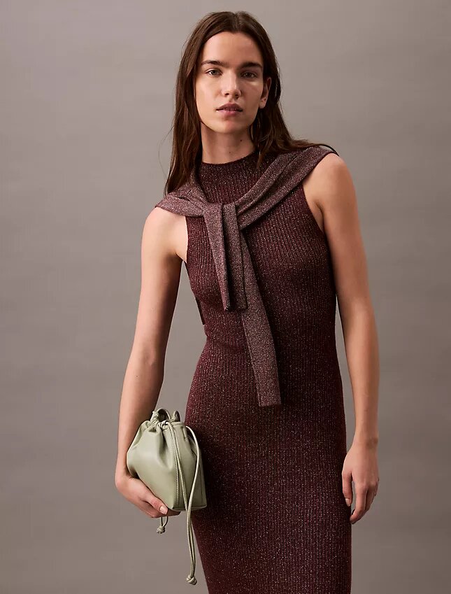 Lurex-Midi-Kleid Lurex-Midi-Kleid