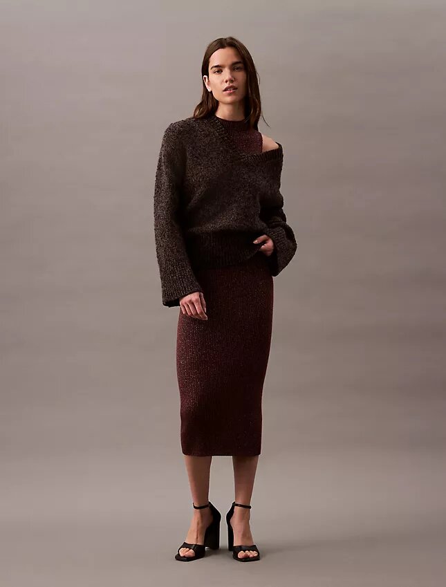 Lurex-Midi-Kleid Lurex-Midi-Kleid