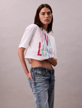 Marc Hundley Pride Viva Love Kurzes, locker sitzendes T-Shirt