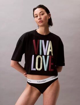 Marc Hundley Pride Viva Love Kurzes, locker sitzendes T-Shirt