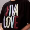 Marc Hundley Pride Viva Love Kurzes, locker sitzendes T-Shirt