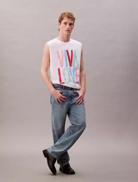 Marc Hundley Pride Viva Love Tanktop mit lockerer Passform