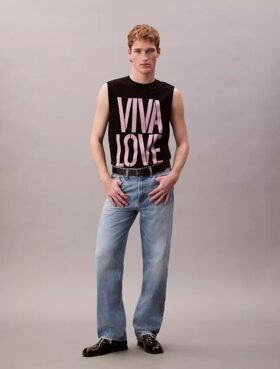 Marc Hundley Pride Viva Love Tanktop mit lockerer Passform