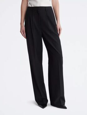 Maßgeschneiderte Hose mit weitem Bein