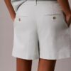 Maßgeschneiderte Shorts aus Leinenmischung