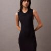 Maxikleid aus Viskose-Rippstrick Maxikleid aus Viskose-Rippstrick
